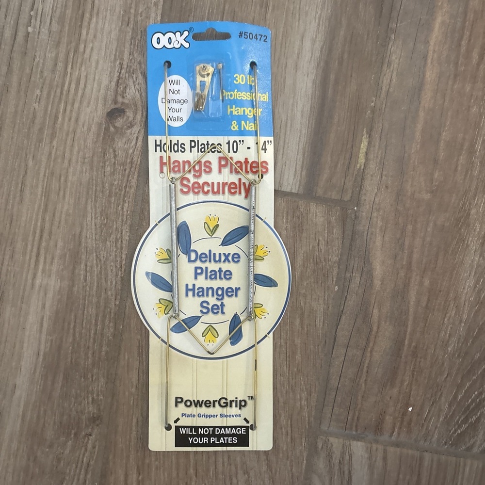 OOK 50472 Deluxe Plate Hanger with Steel Pro Supports Up to 30 Pounds, 10-14Inch